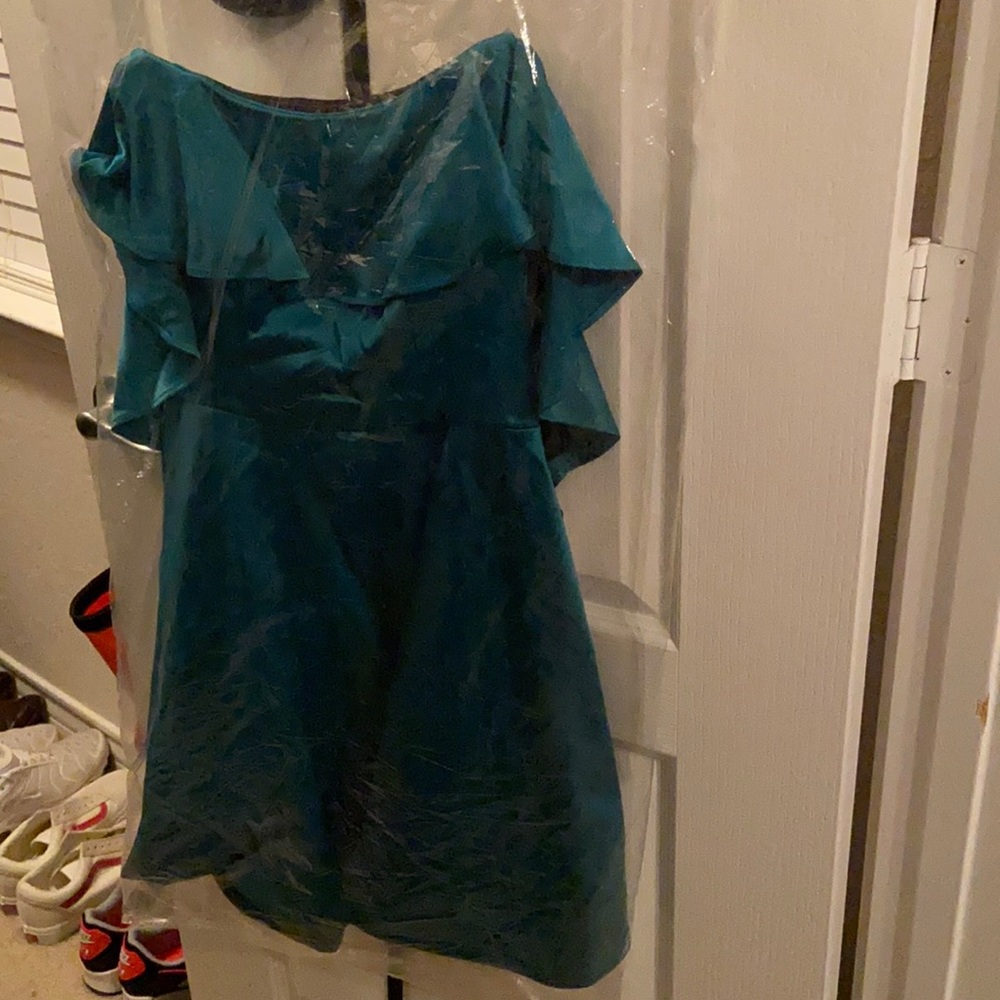 Emerald green dress